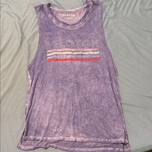 Peloton Vintage Wash Purple Muscle Tee